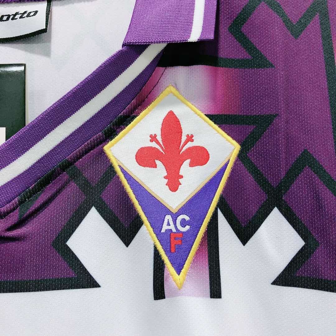Man's Retro Jersey Fiorentina Team Away - 1992/93