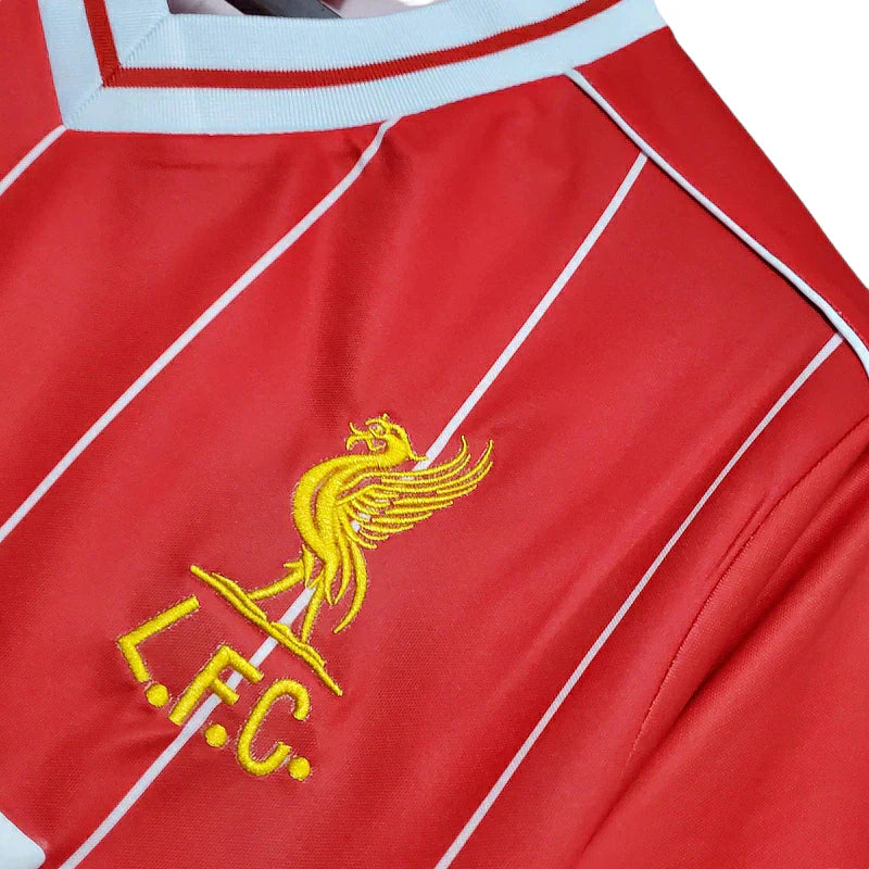 Man's Jersey Retro Liverpool Vermelha - 1984