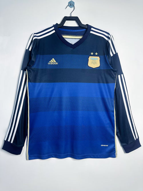 Man's Retro Long Sleeve Argentina National Team Away - 2014