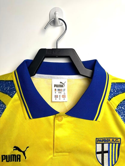Man's Retro Jersey Parma Calcio Team Yellow - 1995/97