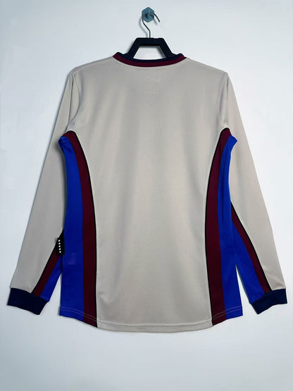 Man's Retro Long Sleeve Barcelona Team Away - 1998/99