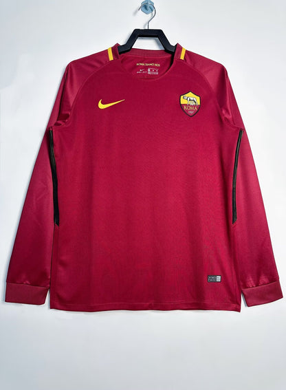 Man's Retro Long Sleeve Roma Team Home - 2017/18