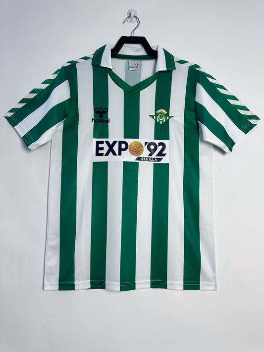 Man's Retro Jersey Real Betis Team - 1988/89