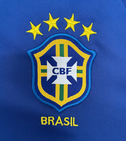 Long Sleeve Retro Brazil National Team Away 2002