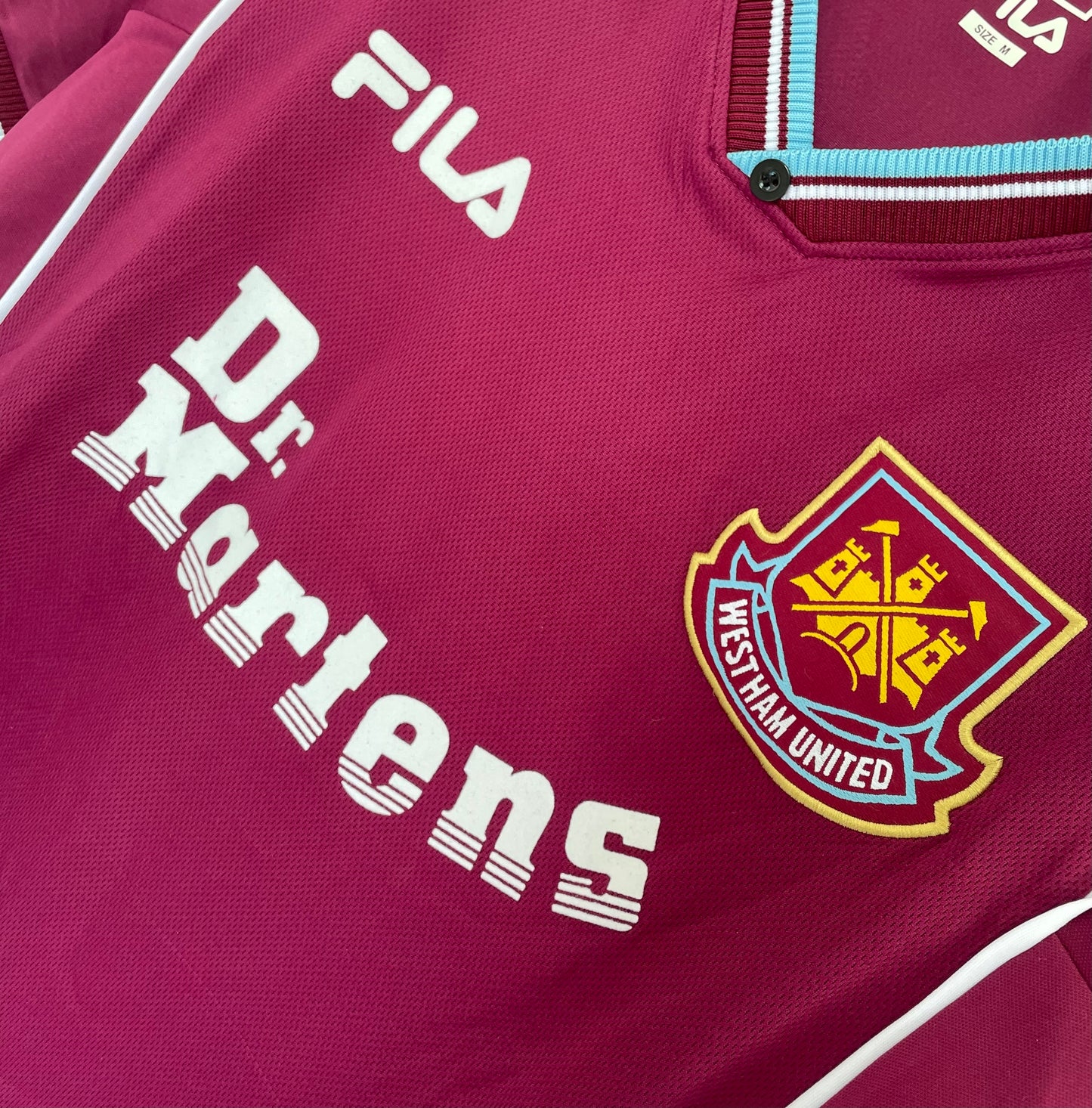 Man's Retro Jersey West Ham Team Home - 1999/01