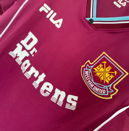 Man's Retro Jersey West Ham Team Home - 1999/01