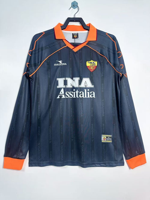 Man's Retro Long Sleeve Roma Team - 1999/00