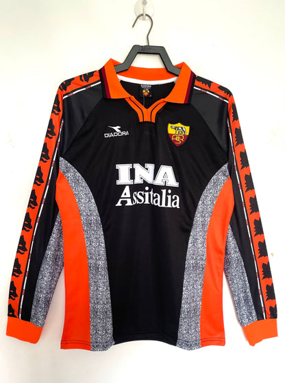 Man's Retro Long Sleeve Roma Team - 1998/99