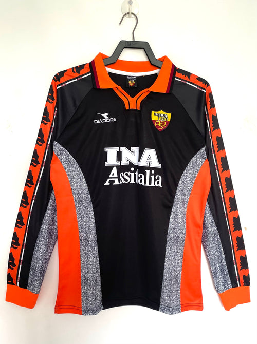 Man's Retro Long Sleeve Roma Team - 1998/99