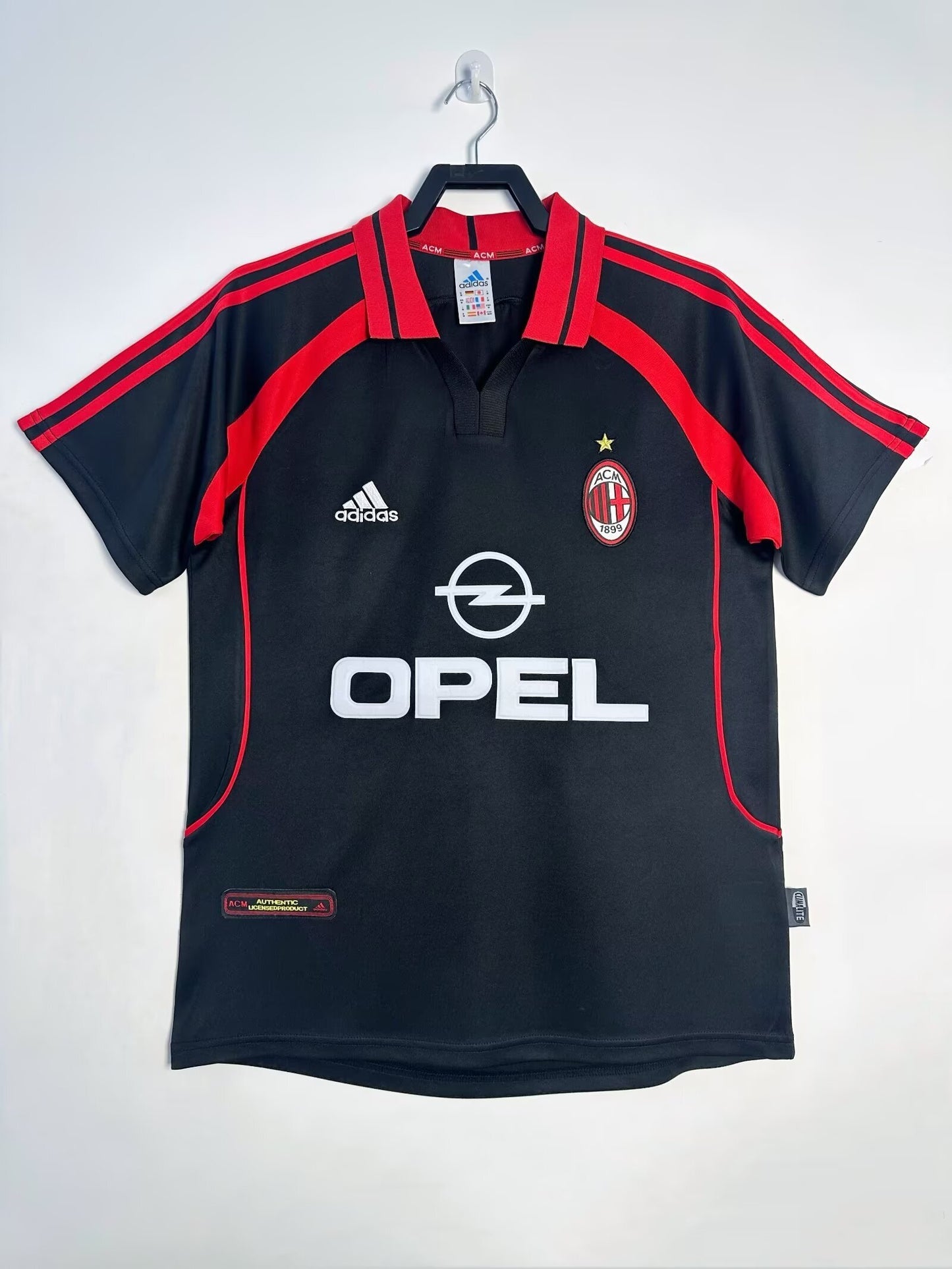 Man's Retro Jersey Milan Team - 2000/01