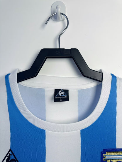 Man's Retro Long Sleeve Argentina National Team Home- 1986