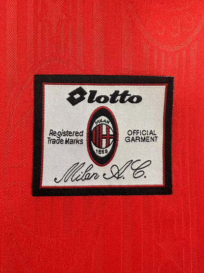Man's Retro Jersey Milan Team Special Edition Red - 1997/1998
