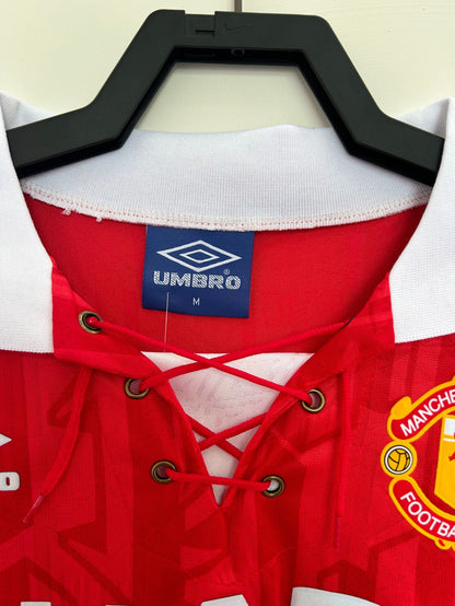 Man's Retro Long Sleeve Manchester United Team - 1992/94