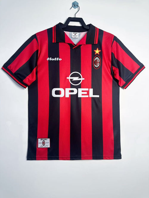 Man's Retro Jersey Milan Team Home - 1997/98