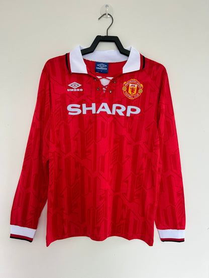 Man's Retro Long Sleeve Manchester United Team - 1992/94
