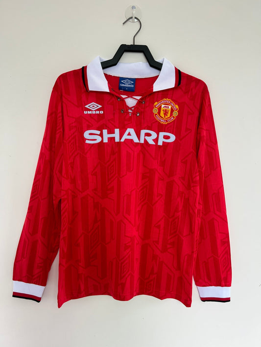 Man's Retro Long Sleeve Manchester United Team - 1992/94