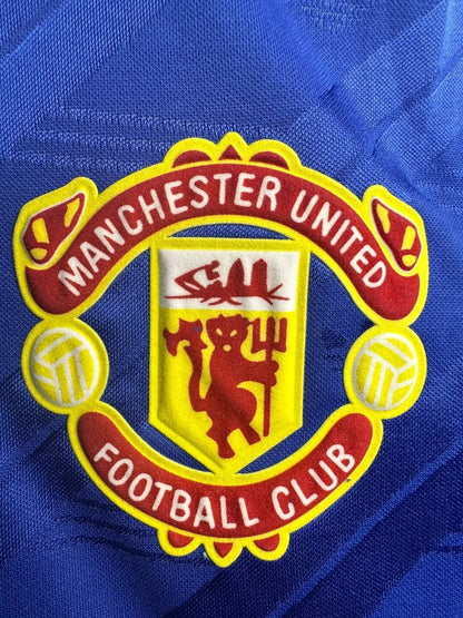 Man's Retro Long Sleeve Manchester United Team Away - 1986/88