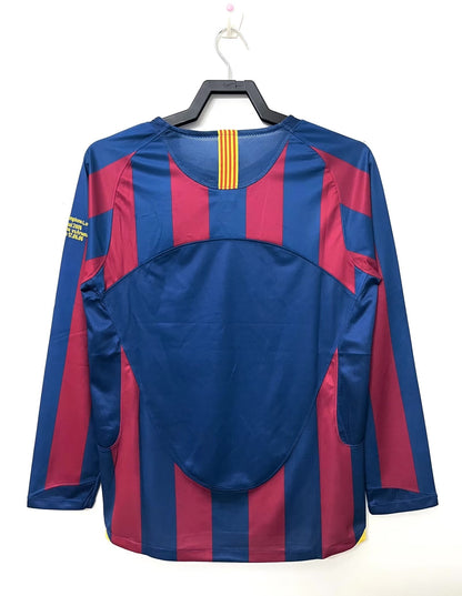 Man's Retro Long Sleeve Barcelona Team - 2005/06