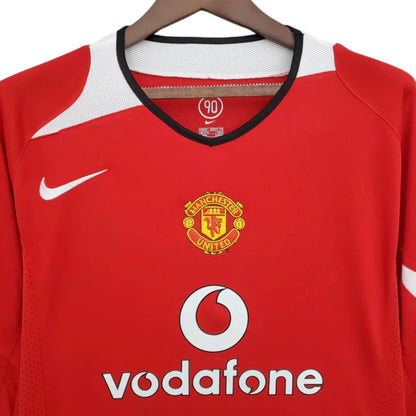Retro Long Sleeve Manchester United Red - 2004/2006