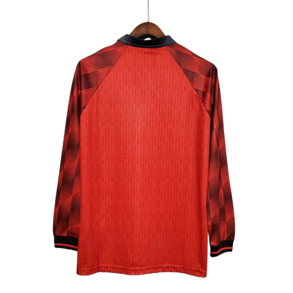 Retro Long Sleeve  Manchester United Red - 1996