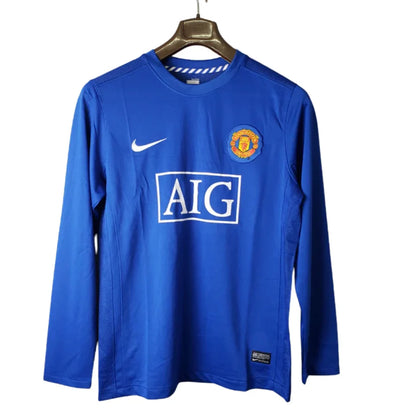 Retro Long Sleeve  Manchester United Blue - 07/08