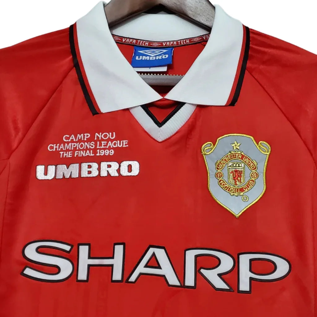 Retro Long Sleeve  Manchester United Red - 1999
