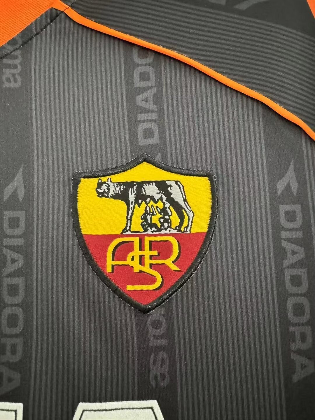 Man's Retro Jersey Roma Team Black - 1999/2000