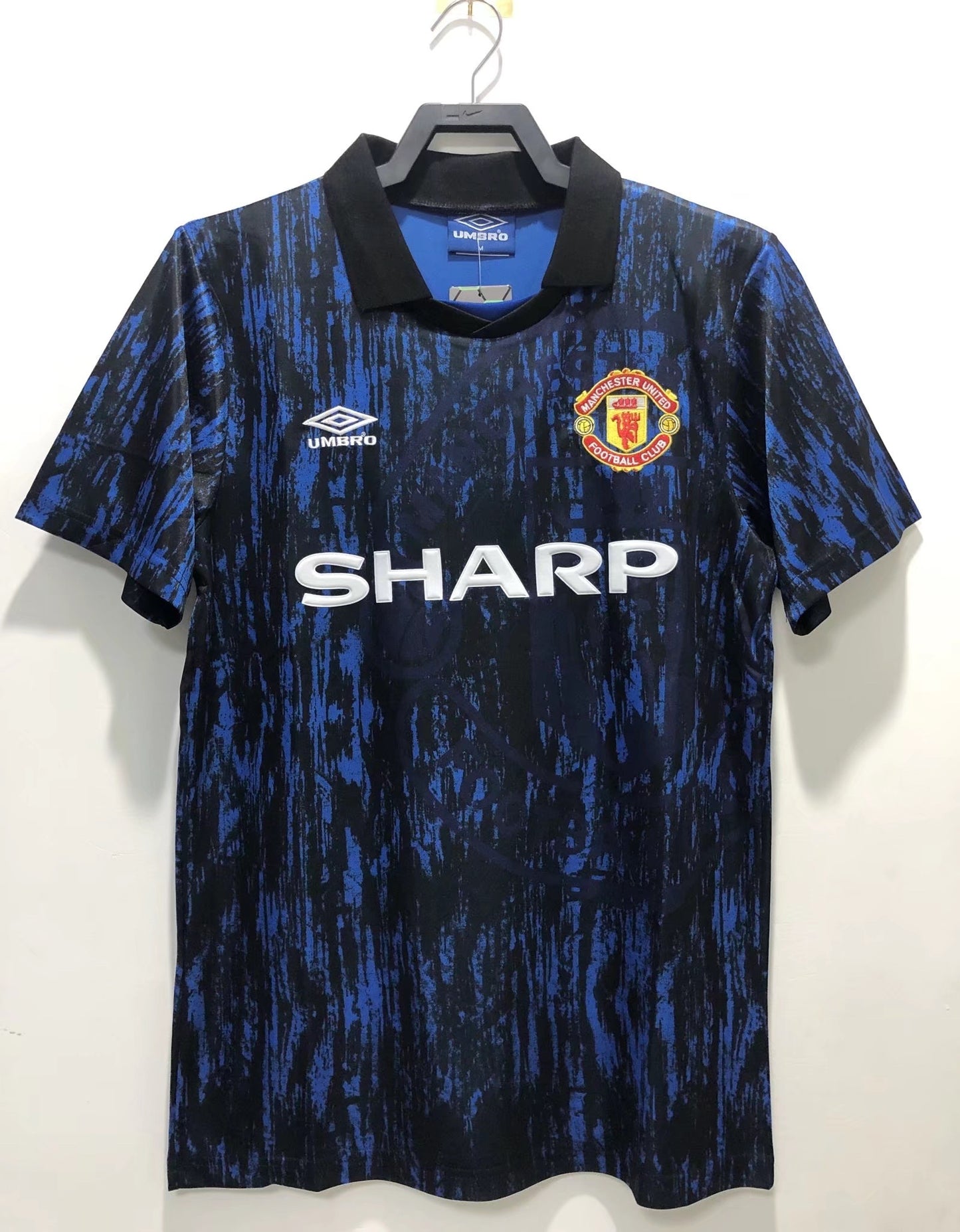 Man's Retro Jersey Manchester United Team Black - 1993
