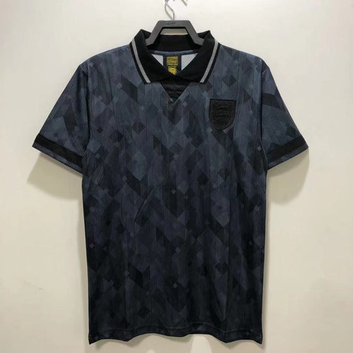 Man's Retro Jersey England National Team Black - 1990