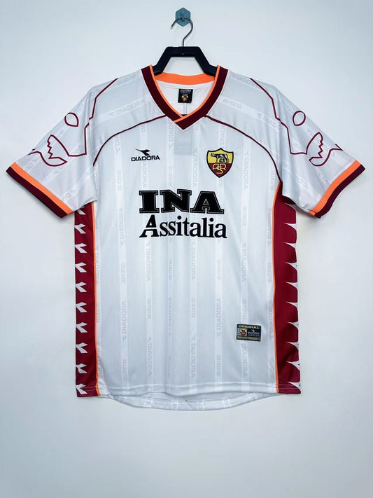 Man's Retro Jersey Roma Team Away - 1999/00