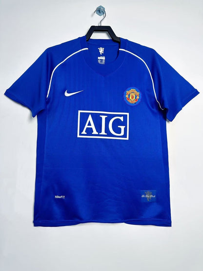 Man's Retro Jersey Manchester United Team Blue GK - 2007/08