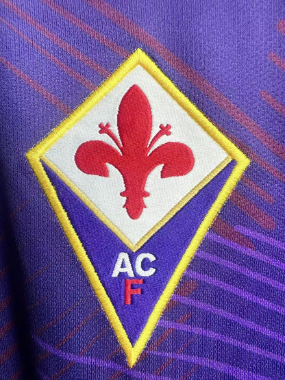 Man's Retro Long Sleeve Fiorentina Team Home - 1992/93