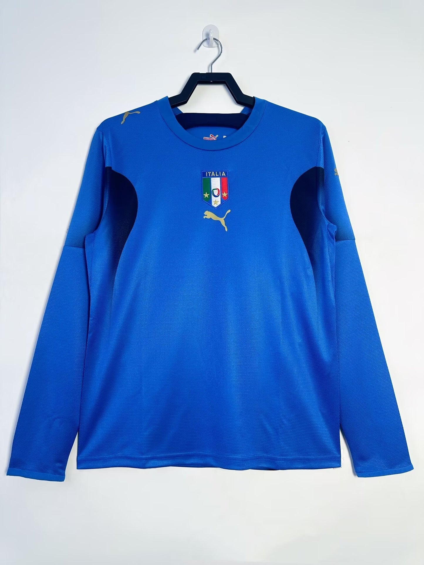 Man's Retro Long Sleeve Italy National Team Home - 2006