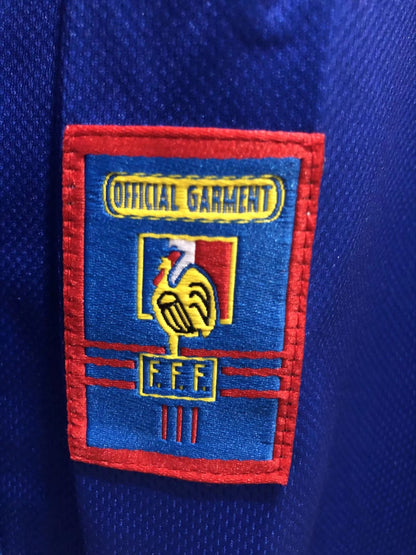 Man's Retro Long Sleeve France National Team Home - 1998