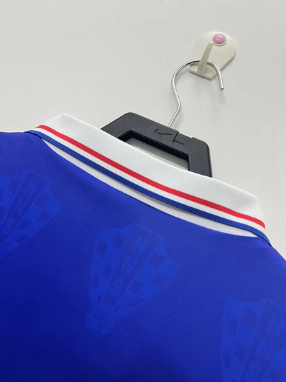 Man's Retro Jersey Croatia National Team Blue - 1998