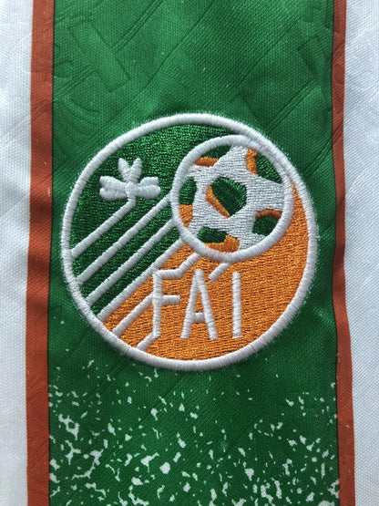 Man's Retro Jersey Ireland National Team Away With Sponsors - 1994