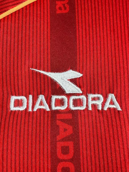 Man's Retro Long Sleeve Roma Team Home - 1999/00