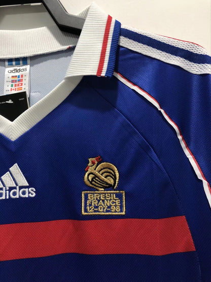 Man's Retro Long Sleeve France National Team Home - 1998