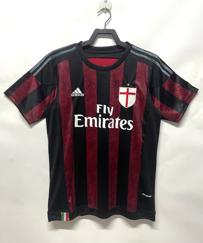 Man's Retro Jersey Milan Team Home- 2015/2016