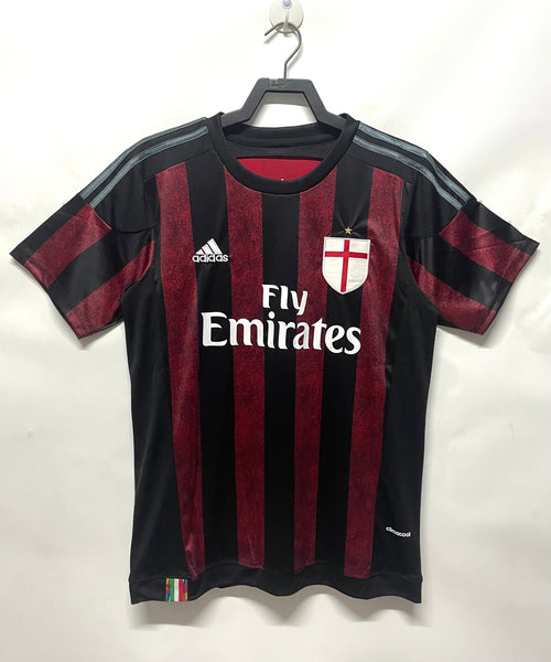 Man's Retro Jersey Milan Team Home- 2015/2016