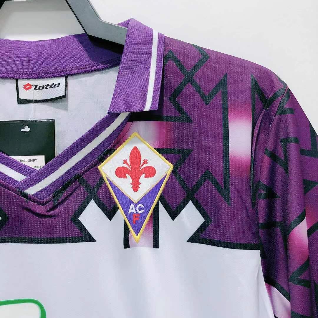 Man's Retro Jersey Fiorentina Team Away - 1992/93