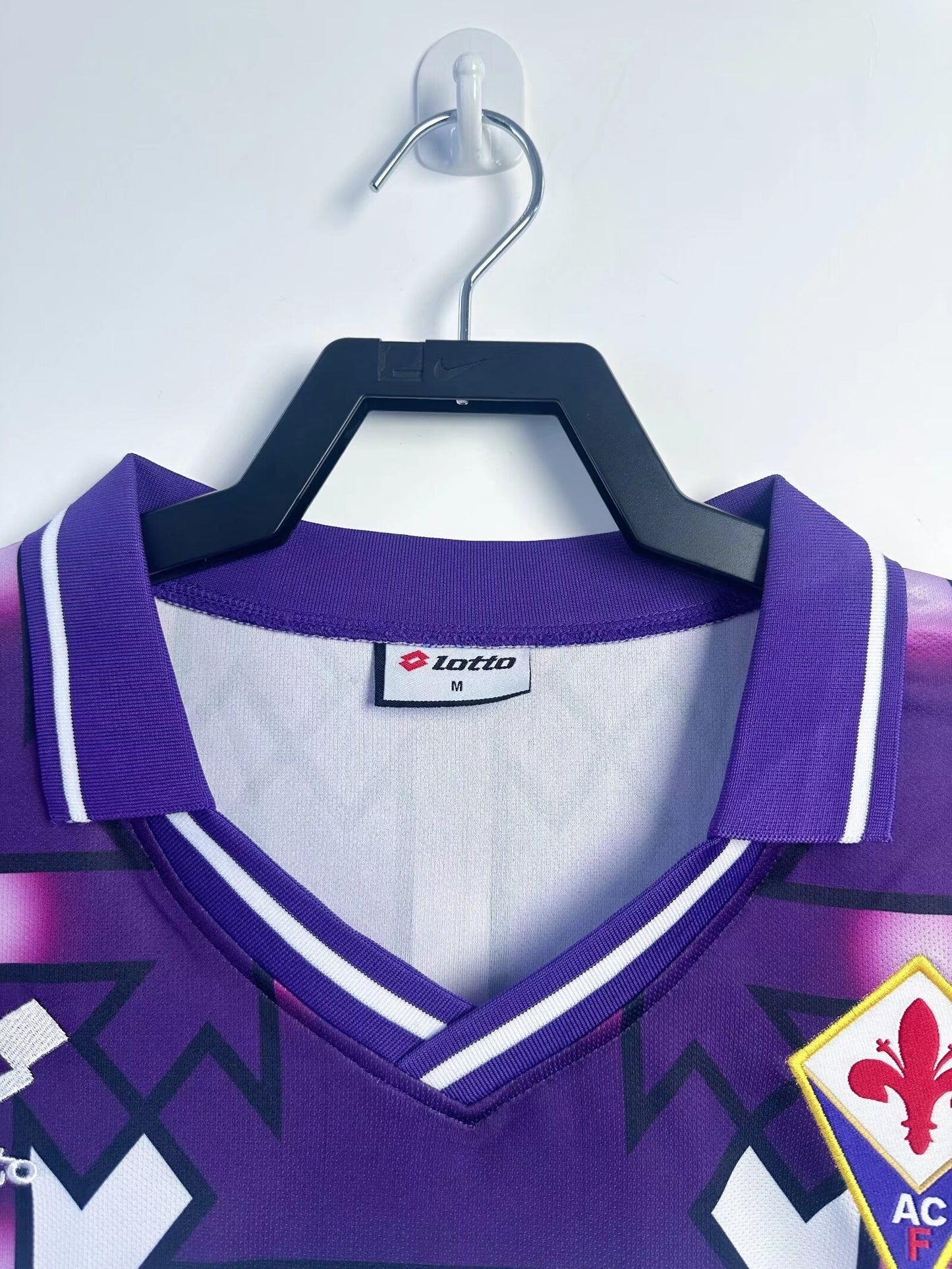 Man's Retro Long Sleeve Fiorentina Team Away - 1992/93
