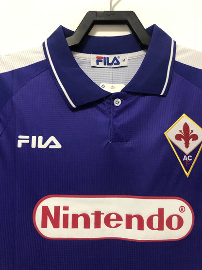 Man's Retro Jersey Fiorentina Team Home - 1998/99