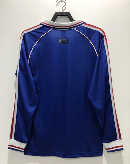 Man's Retro Long Sleeve France National Team Home - 1998