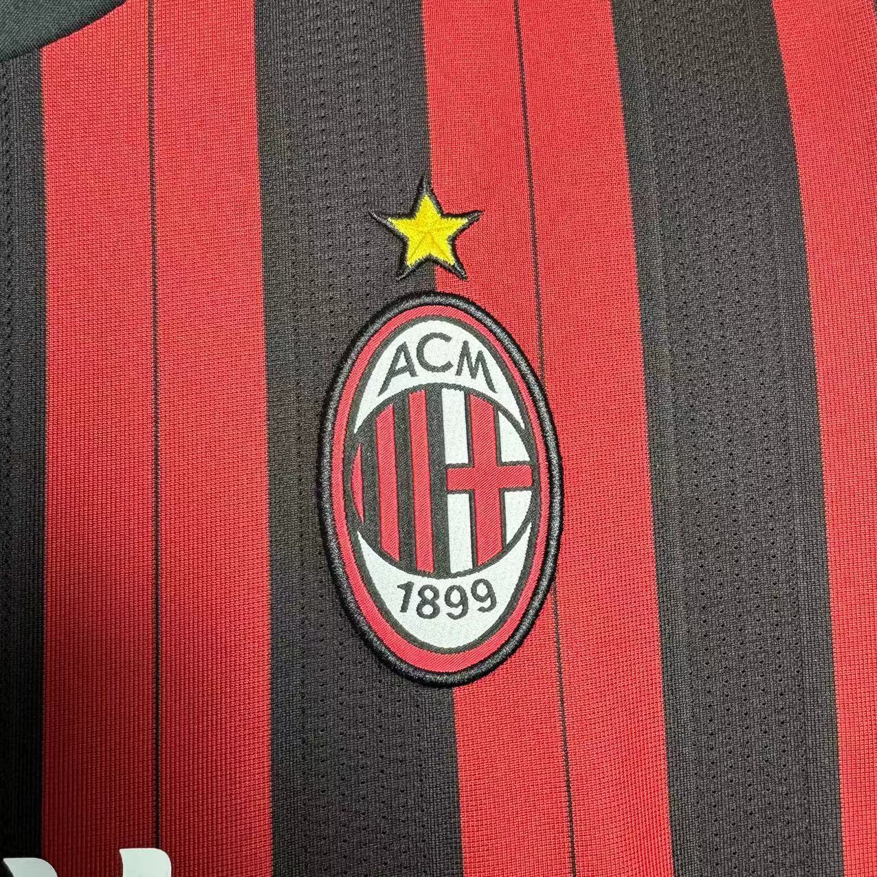 Man's Retro Long Sleeve Milan Team - 2013/2014