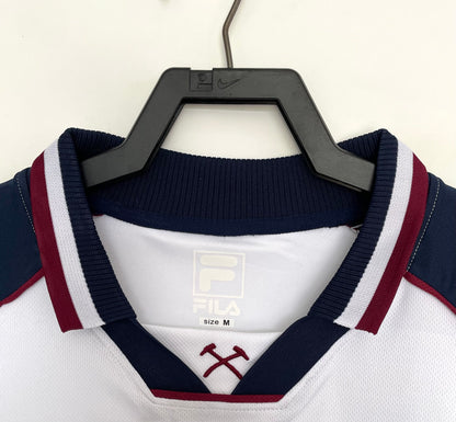 Man's Retro Jersey West Ham Team Away - 1999/01