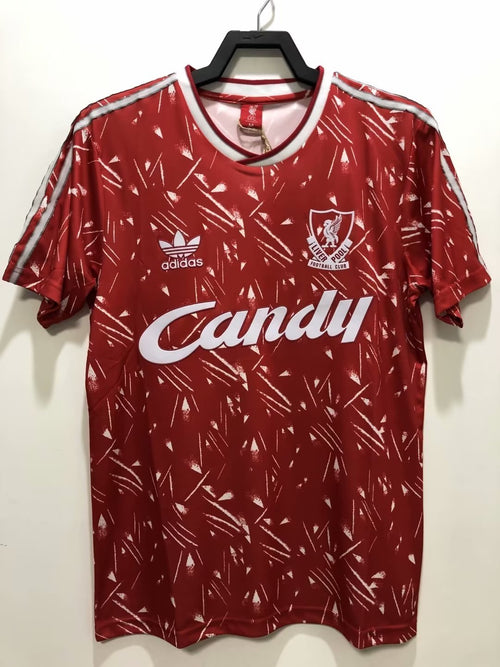 Man's Retro Jersey Liverpool Team - 1989/91