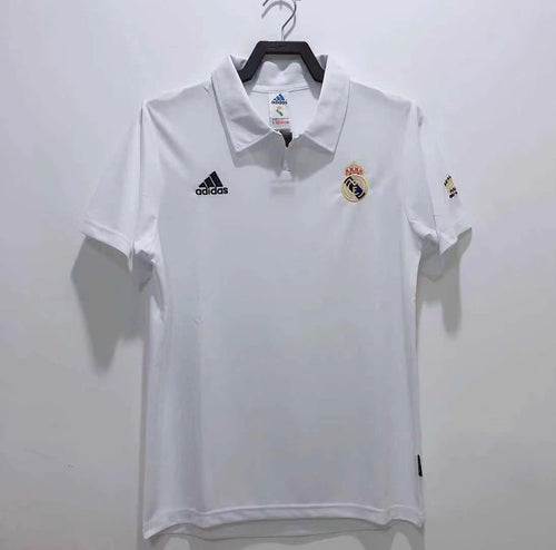Man's Retro Jersey Real Madrid Team Champions League Home - 2002/03