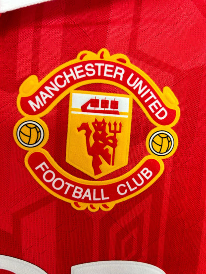 Man's Retro Long Sleeve Manchester United Team - 1992/94