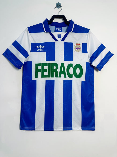 Man's Retro Jersey Deportivo La Coruna Team Home - 1994/95